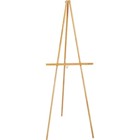 Quartet Tripod Easel, 64" High, Natural Wood QRT41E